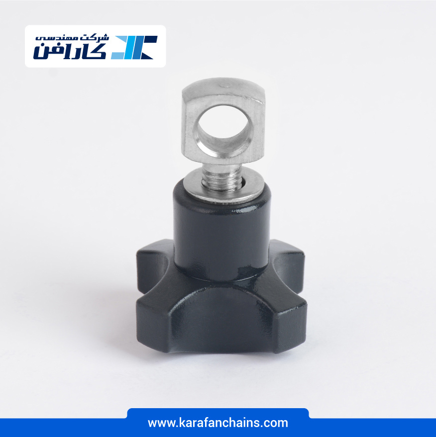 پیچ و مهره خروسکی پایه راهنمای کانوایر ( قلاب فلزی )