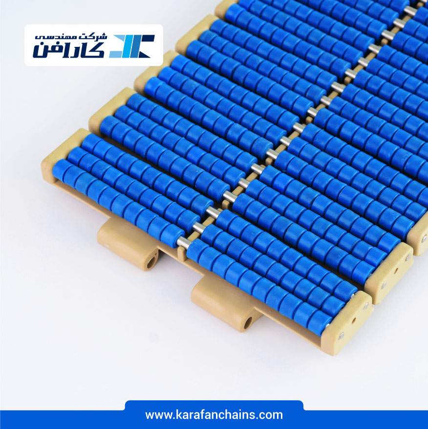 زنجیر تخت غلطک دار حرکت مستقیم گام 38.1 میلیمتر و عرض 190.5 میلیمتر در کارابلتز