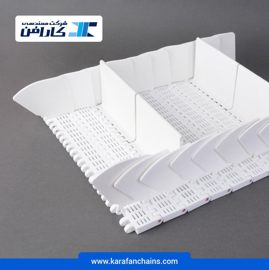 تسمه مدولار حرکت مستقیم گام 2 اینچ با دیواره و تیغه بالابرنده و گذر 20% در کارابلتز