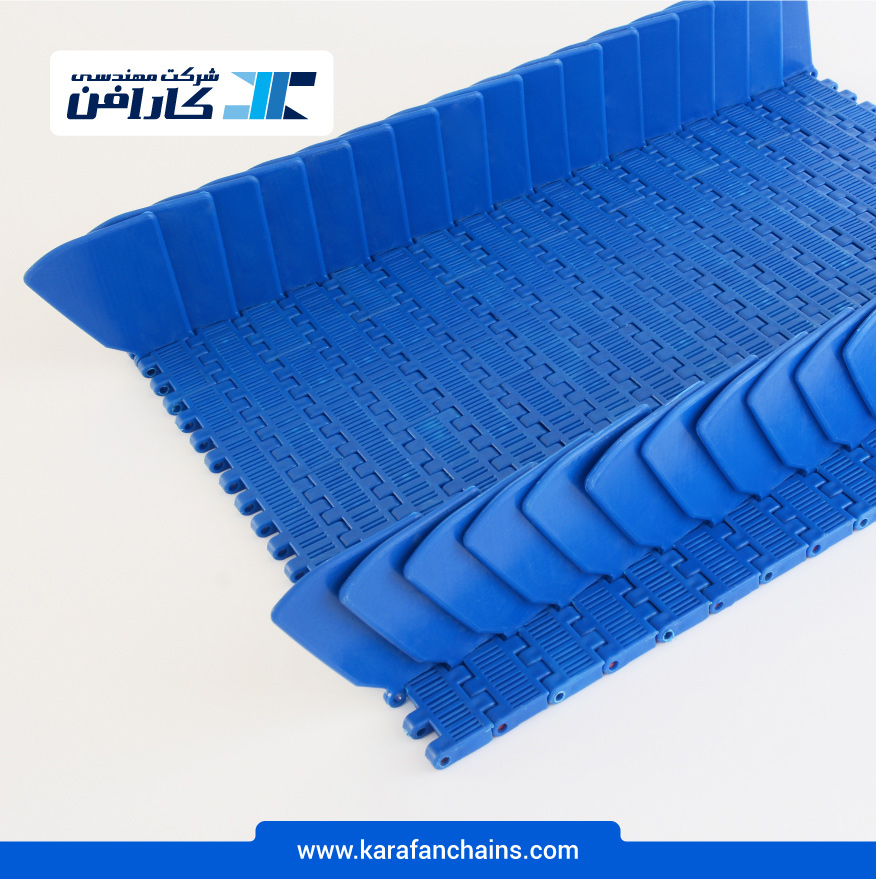 تسمه مدولار حرکت مستقیم گام 1 اینچ با دیواره و گذر 10% ( آبی )