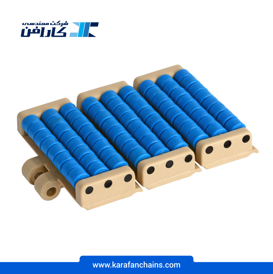 زنجیر تخت غلطک دار حرکت مستقیم گام 38.1 میلیمتر و عرض 82.6 میلیمتر