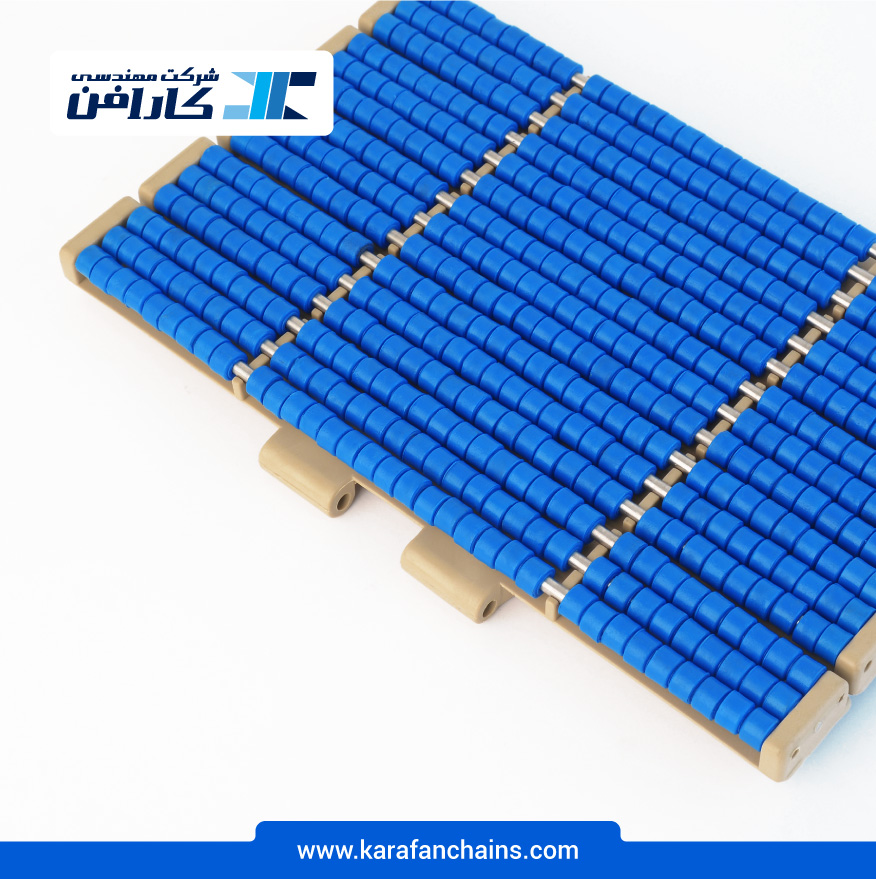 زنجیر تخت غلطک دار حرکت مستقیم گام 38.1 میلیمتر و عرض 304.8 میلیمتر در کارابلتز