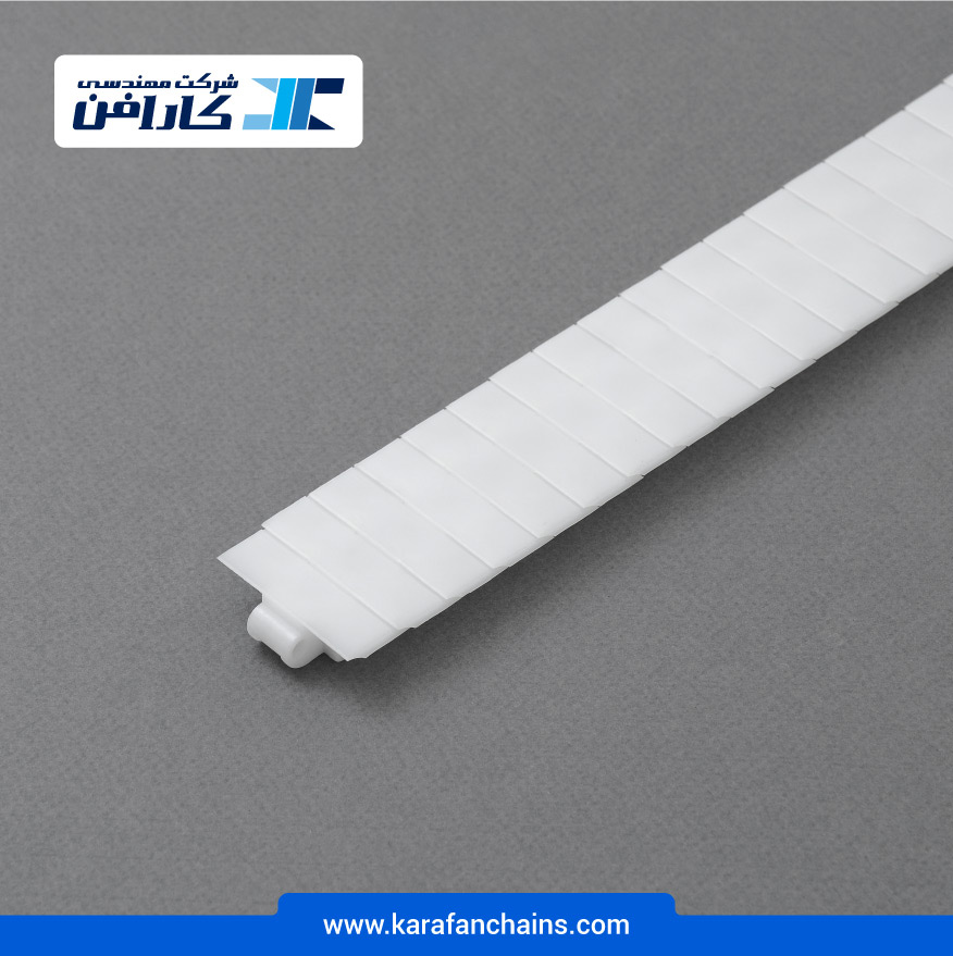 زنجیر تخت حرکت مستقیم پلیمری گام 12.7 میلیمتر عرض 40 میلیمتر