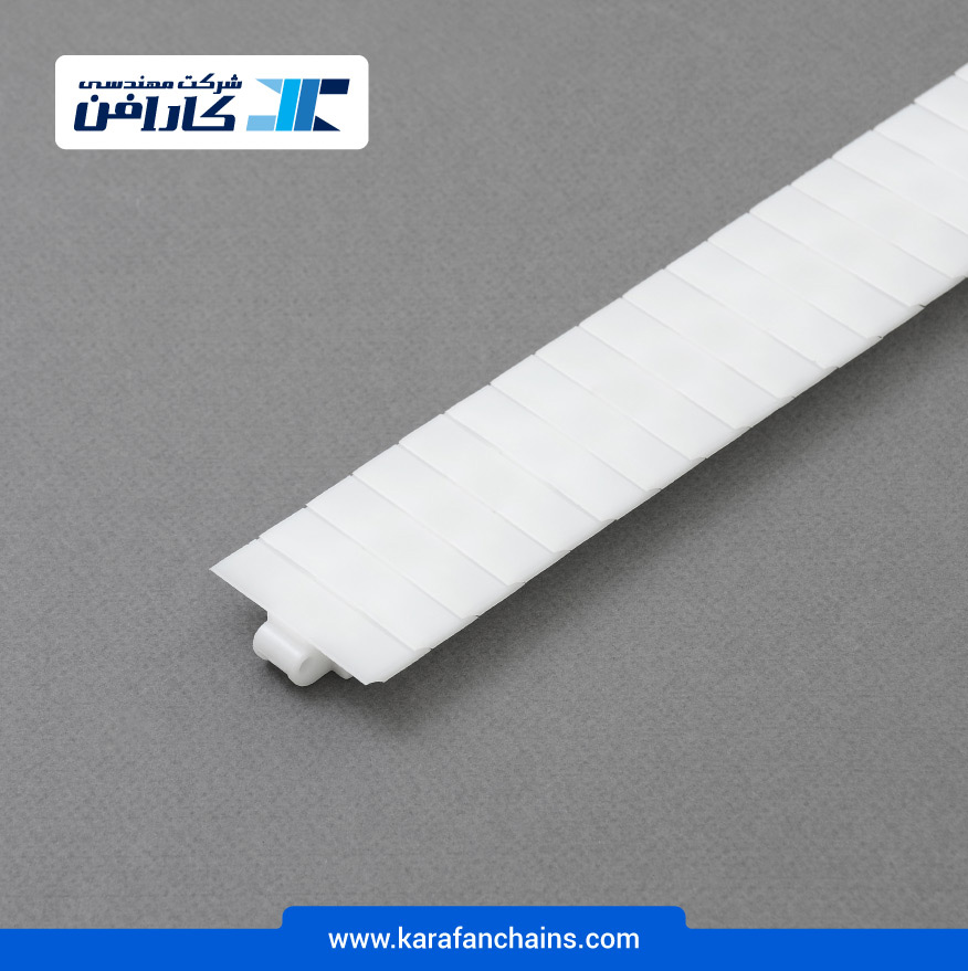 زنجیر تخت حرکت مستقیم پلیمری گام 12.7 میلیمتر عرض 50.8 میلیمتر در کارابلتز