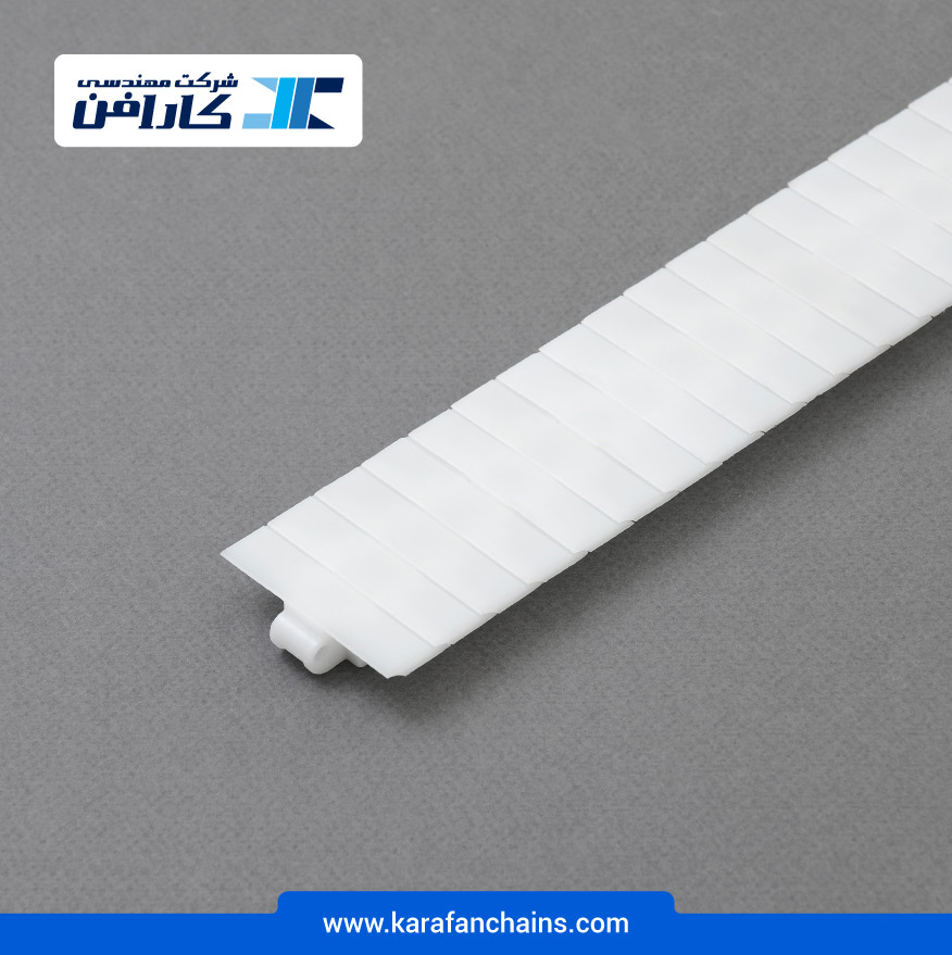 زنجیر تخت حرکت مستقیم پلیمری گام 12.7 میلیمتر عرض 54.5 میلیمتر در کارابلتز