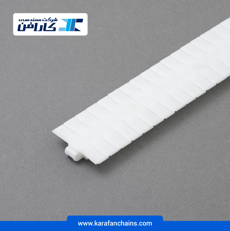 زنجیر تخت حرکت مستقیم پلیمری گام 12.7 میلیمتر عرض 63.5 میلیمتر در کارابلتز