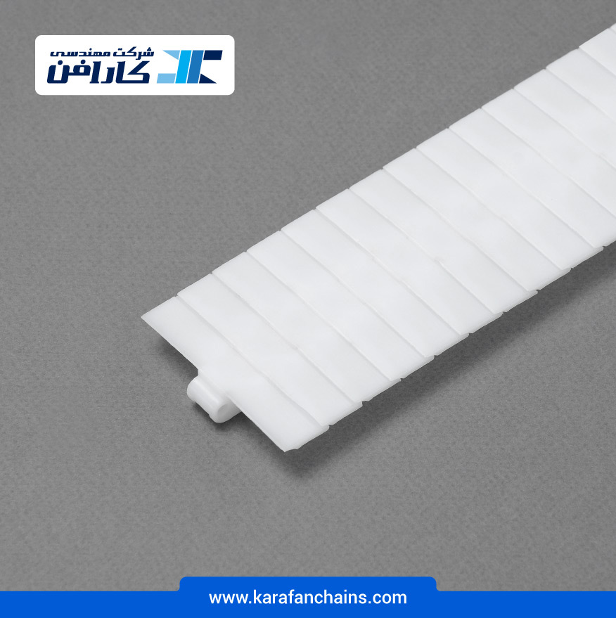 زنجیر تخت حرکت مستقیم پلیمری گام 12.7 میلیمتر عرض 71.5 میلیمتر در کارابلتز