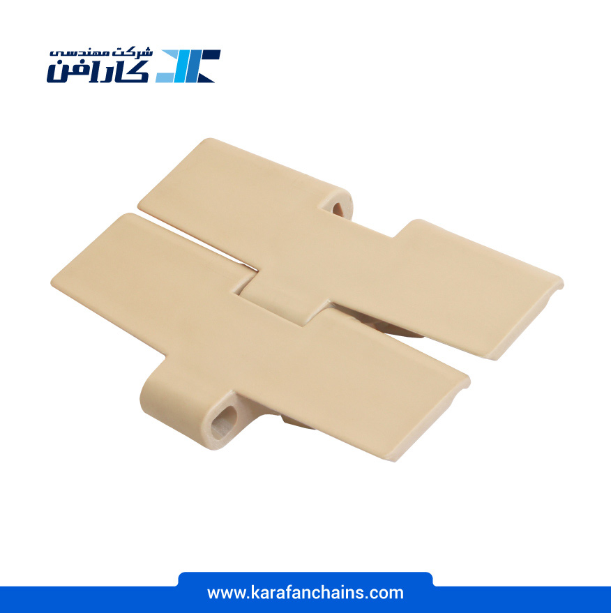 زنجیر تخت چرخشی پلیمری گام 38.1 میلیمتر عرض 114.3 میلیمتر در کارابلتز